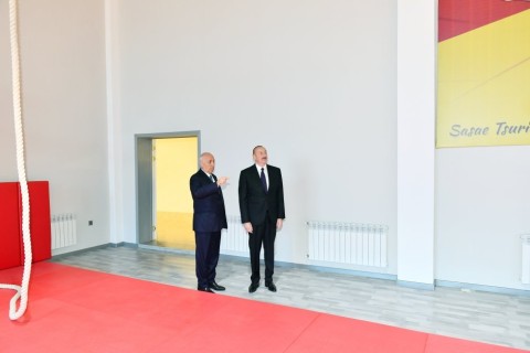 President Ilham Aliyev viewed conditions created in Mehdi Huseynzade Sumgayit City Stadium - PHOTO