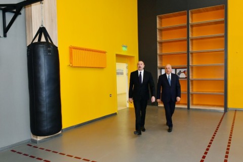 President Ilham Aliyev viewed conditions created in Mehdi Huseynzade Sumgayit City Stadium - PHOTO