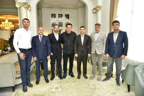 Orxan Məmmədov “Hall Siti” və “Şelbrun”un sahibi ilə görüşüb - FOTO
