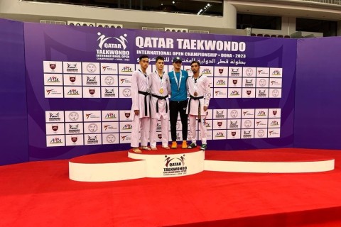 5 medals from Azerbaijani taekwondo players in Doha - PHOTO