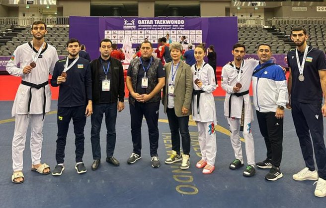 Taekvondoçularımız Dohada 5 medal qazanıblar - FOTO