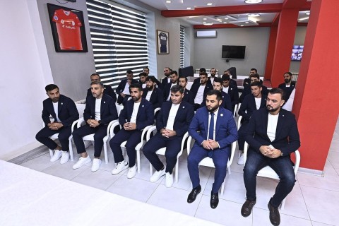 Farid Gayibov and Orkhan Mammadov met with the national team - PHOTO