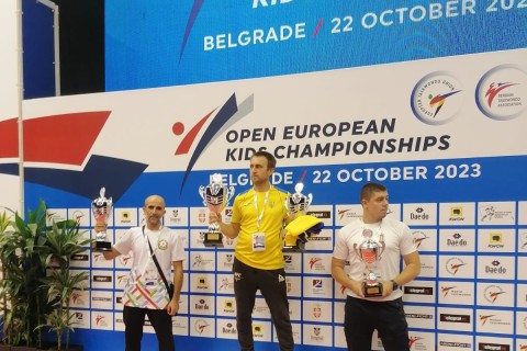 Taekvondoçularımız Belqradda 1 qızıl, 1 gümüş və 3 bürünc medal qazanıb - FOTO