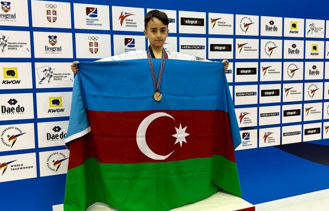 Taekvondoçularımız Belqradda 1 qızıl, 1 gümüş və 3 bürünc medal qazanıb - FOTO