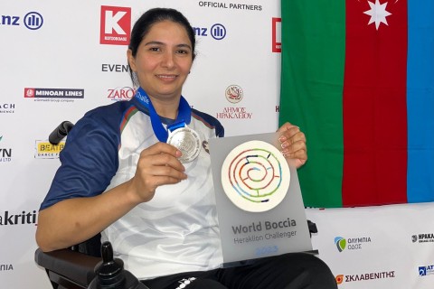 Silver medal from Sona Aghayeva in Heraklion