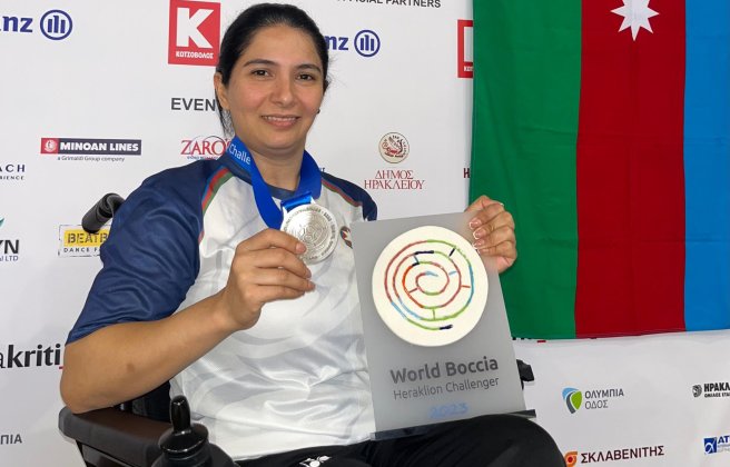 Silver medal from Sona Aghayeva in Heraklion