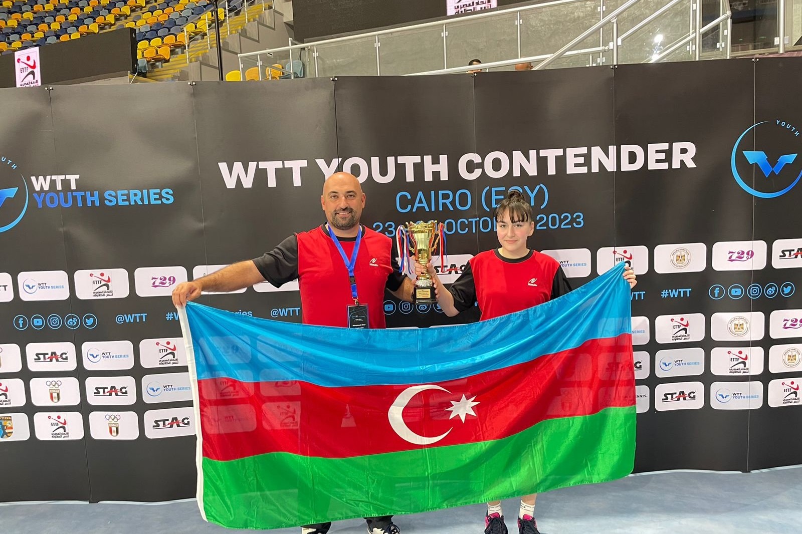 A bronze medal from Azerbaijani table tennis player - PHOTO