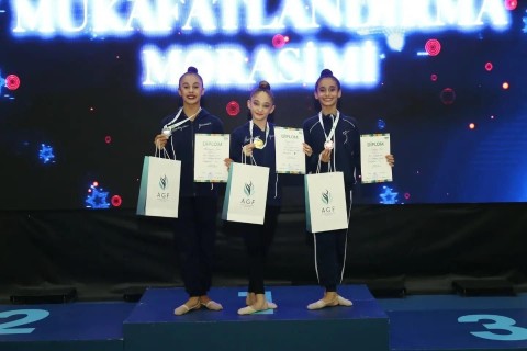 Bədii gimnastika üzrə Azərbaycan birinciliyi başa çatıb - FOTO