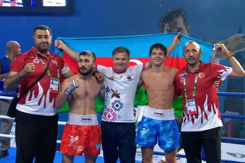Azerbaijani kickboxer won a gold medal in the III World Combat Games