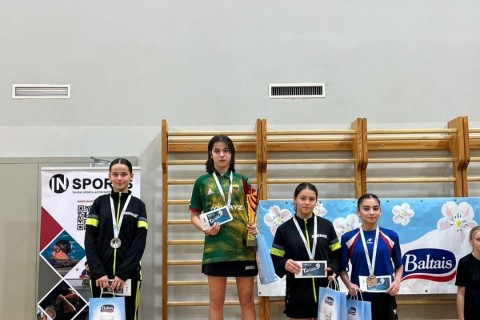 Azerbaijani table tennis players won 2 medals in the international tournament