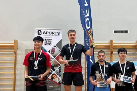 The Azerbaijani table tennis players won 8 prizes in the International Tournament