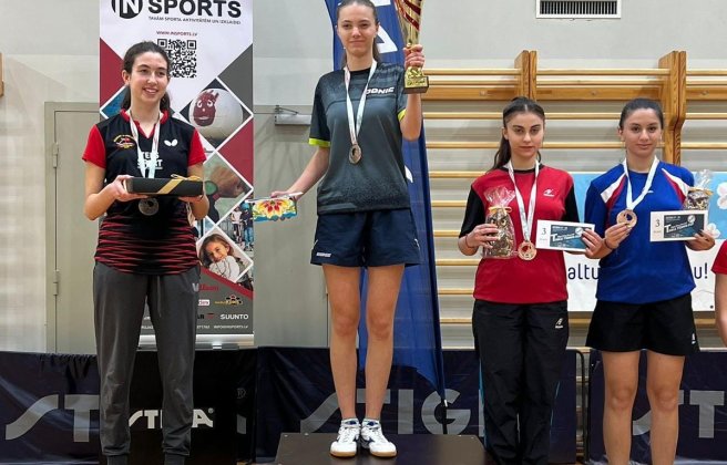 The Azerbaijani table tennis players won 8 prizes in the International Tournament