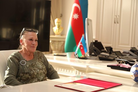 Azerbaijani Olympic Champion was awarded with the Honorary Order - PHOTO