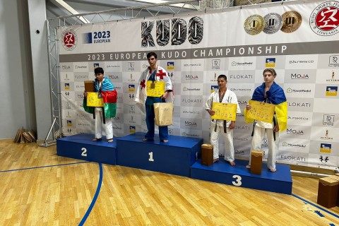 The kudo athletes of Azerbaijan won 3 gold and 1 silver medals in the European Kudo Championship