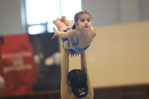 Akrobatika gimnastikasında qaliblər bəlli olub - FOTO