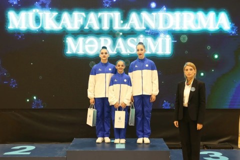 Akrobatika gimnastikasında qaliblər bəlli olub - FOTO
