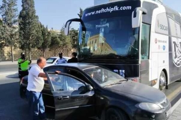"Neftchi" had an accident on its way to "Gabala"