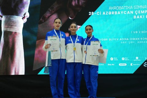 Aerobika və akrobatika gimnastikası üzrə Azərbaycan çempionatları başa çatıb - FOTO