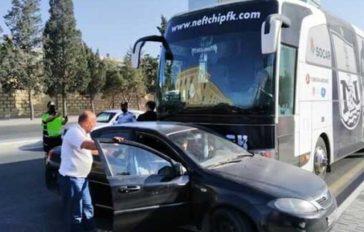 "Neftchi" had an accident on its way to "Gabala"