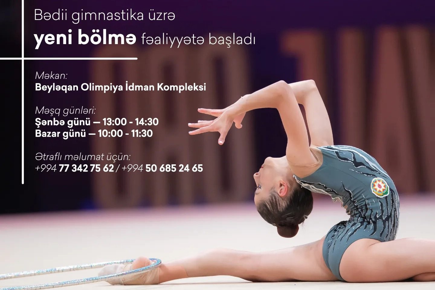 Beyləqanda bədii gimnastika bölməsi fəaliyyətə başlayıb