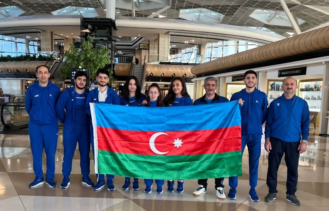 Azerbaijani table tennis players left for Kazakhstan