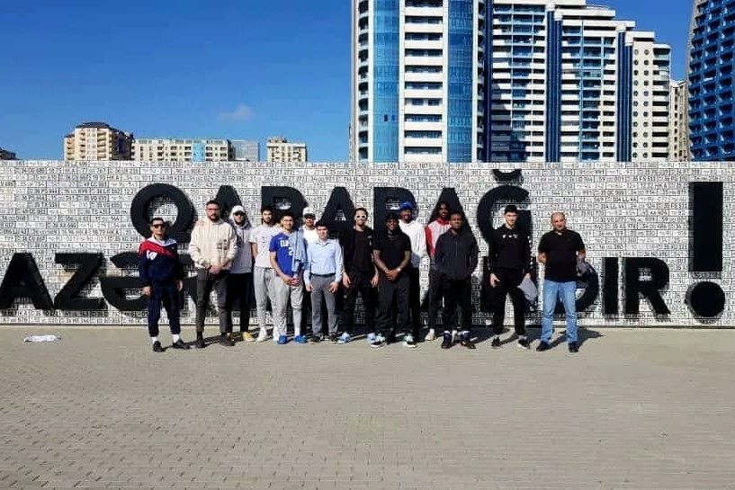 "Gəncə"nin basketbolçuları Hərbi Qənimətlər Parkında olublar - FOTO