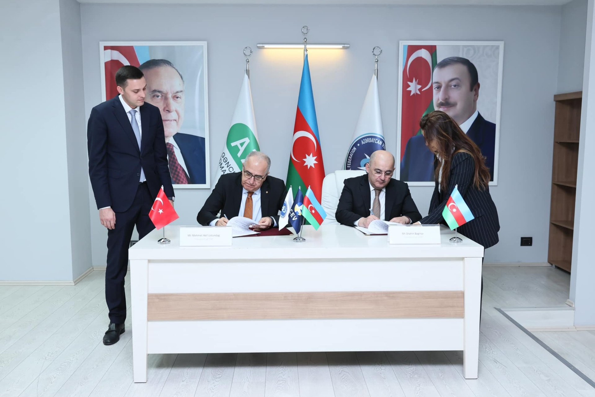 A cooperation document was signed between Azerbaijan and Turkish Volleyball Federations - PHOTO