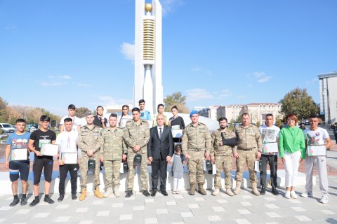 Naxçıvanda Zəfər Gününə həsr olunmuş kros qaçışı keçirilib - FOTO