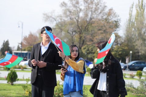 Naxçıvanda Zəfər Gününə həsr olunmuş kros qaçışı keçirilib - FOTO