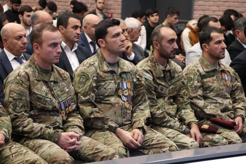 Bədən Tərbiyəsi və İdman Akademiyasında 8 Noyabr Zəfər Gününə həsr olunmuş tədbir keçirilib - VİDEO - FOTO