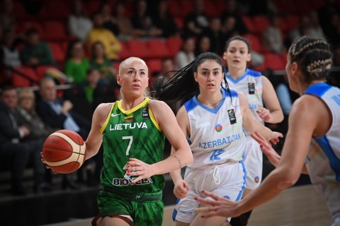 Avropa çempionatı: Azərbaycan yığması Litvada 37 xal fərqi ilə uduzub - FOTO