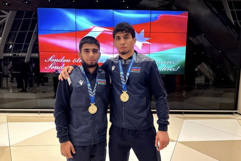 There was a welcoming ceremony for Azerbaijani athletes after the Universiade - PHOTO