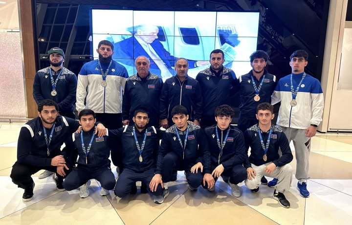 There was a welcoming ceremony for Azerbaijani athletes after the Universiade - PHOTO