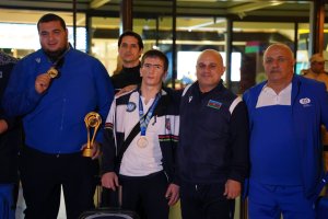 There was a welcoming ceremony for Azerbaijani athletes after the Universiade - PHOTO