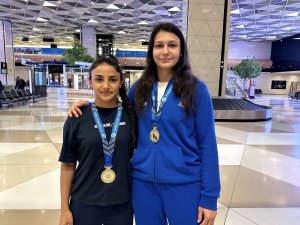 There was a welcoming ceremony for Azerbaijani athletes after the Universiade - PHOTO