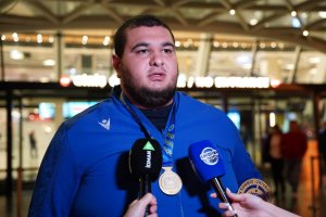 There was a welcoming ceremony for Azerbaijani athletes after the Universiade - PHOTO