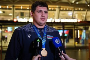 There was a welcoming ceremony for Azerbaijani athletes after the Universiade - PHOTO