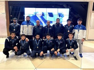 There was a welcoming ceremony for Azerbaijani athletes after the Universiade - PHOTO