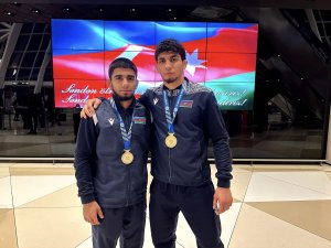 There was a welcoming ceremony for Azerbaijani athletes after the Universiade - PHOTO