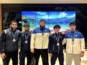There was a welcoming ceremony for Azerbaijani athletes after the Universiade - PHOTO