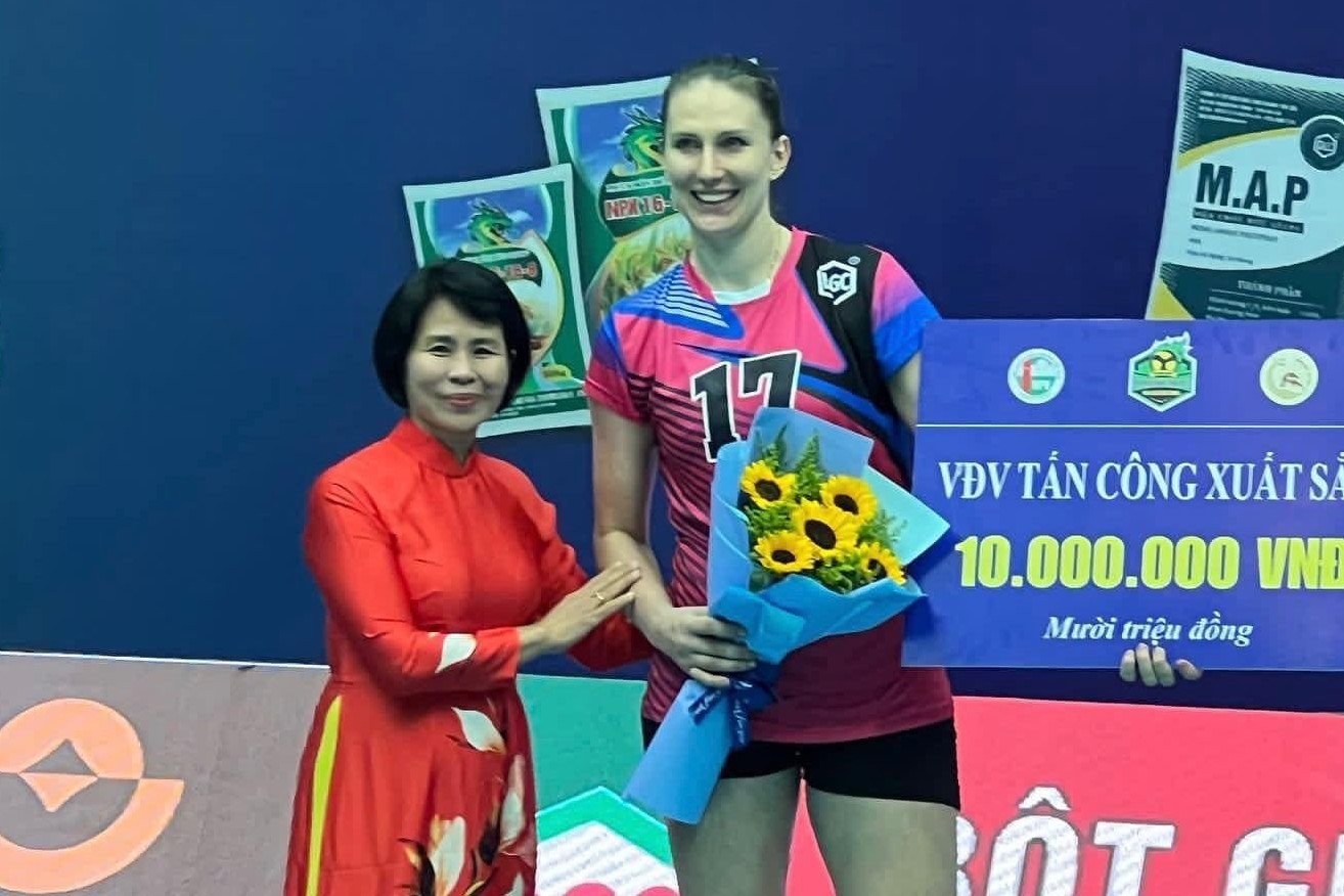 Полина Рагимова признана лучшей нападающей чемпионата Вьетнама