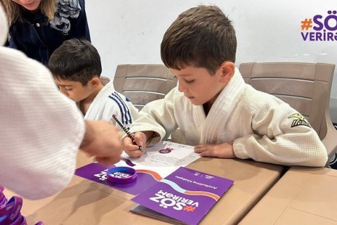 "Söz verirəm" kampaniyası Ramana İdman Mərkəzində - FOTO