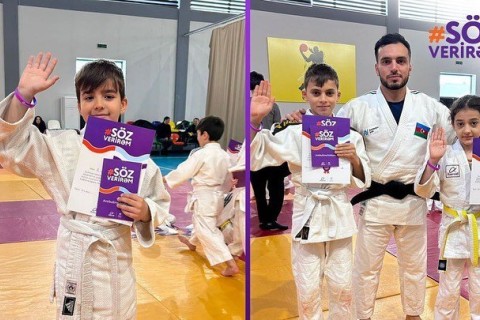 "Söz verirəm" kampaniyası Ramana İdman Mərkəzində - FOTO