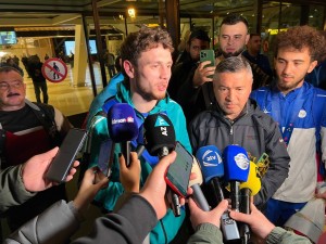 Азербайджанские боксеры, установившие рекорд на чемпионате Европы, вернулись на родину - ФОТО