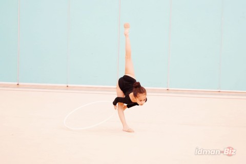 Gymnasts from Ganja, Masalli and Lankaran are training at the National Gymnastics Arena - PHOTO