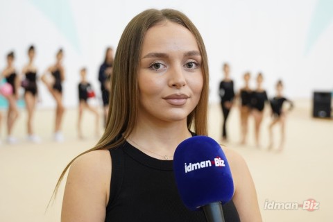 Gymnasts from Ganja, Masalli and Lankaran are training at the National Gymnastics Arena - PHOTO