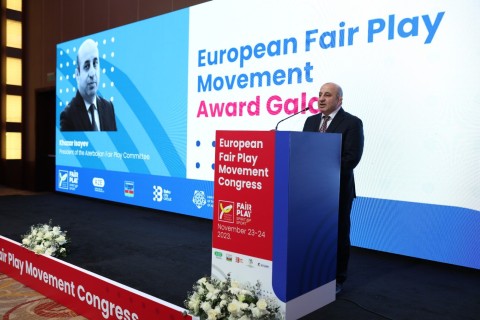 The European Fair Play Movement awarded Farid Gayibov, the winners of 5 nominations were announced in Azerbaijan