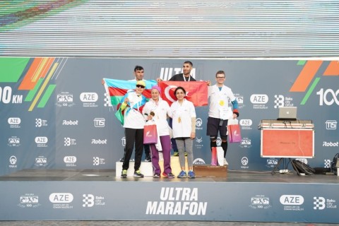 Ultramarafonun qalibləri mükafatlandırılıb - FOTO