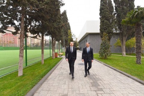 Prezident cüdo üzrə milli komandalar üçün Təlim-Məşq Mərkəzində yaradılan şəraitlə tanış olub - FOTO