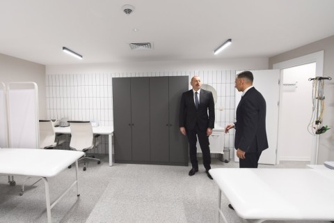 Prezident cüdo üzrə milli komandalar üçün Təlim-Məşq Mərkəzində yaradılan şəraitlə tanış olub - FOTO